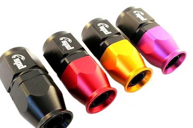 SPD An4 hose end straight PTFE
