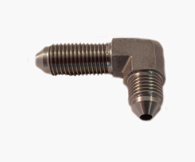 SPD Bulkhead fitting 90° 3/8-24 SS