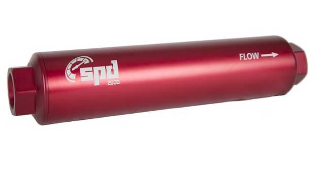 SPD2000 Bränslefilter 10 micron röd